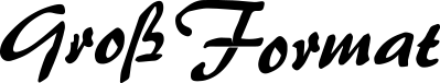 Groß Format Logo Schwarz